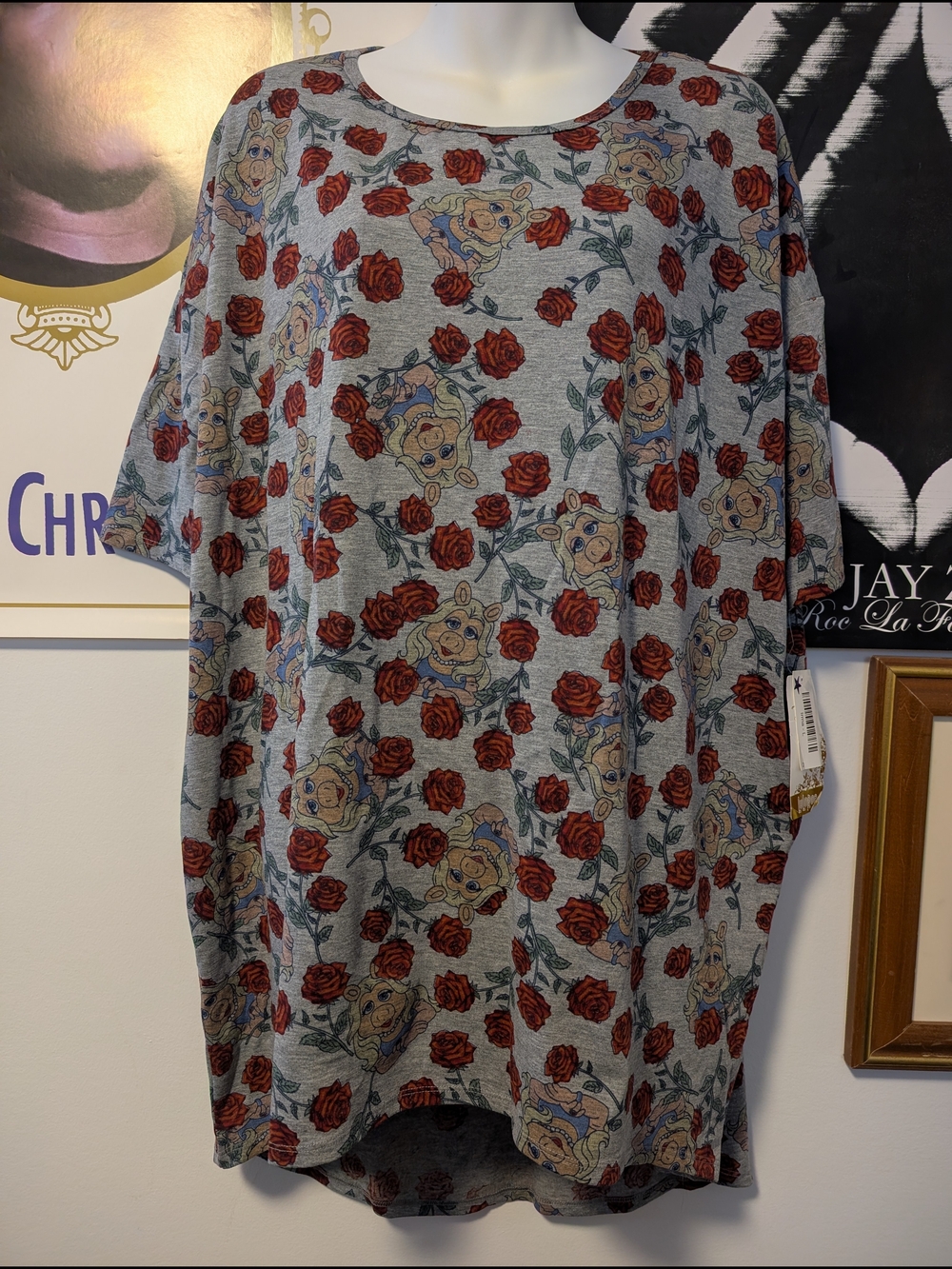 LuLaRoe Miss Piggy Oversized Dress NWT
